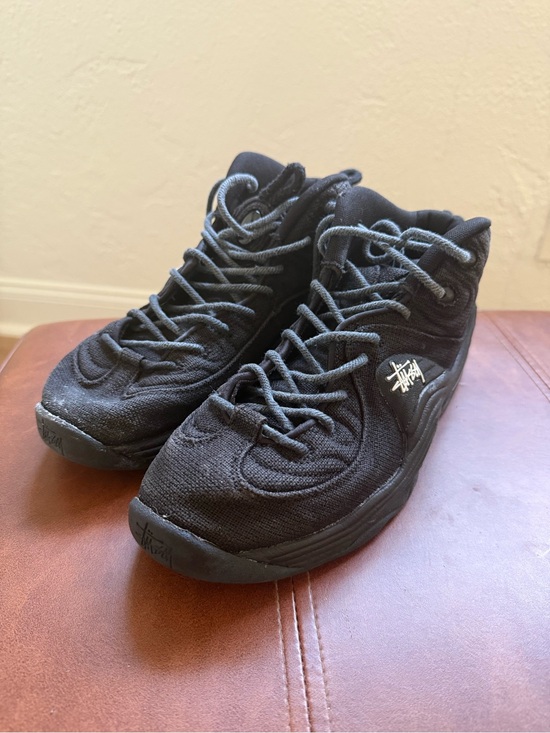 Stussy Other - Stussy x Nike Air Penny 2 Black Canvas High Top Sneakers Mens Size 8 DQ5674-001